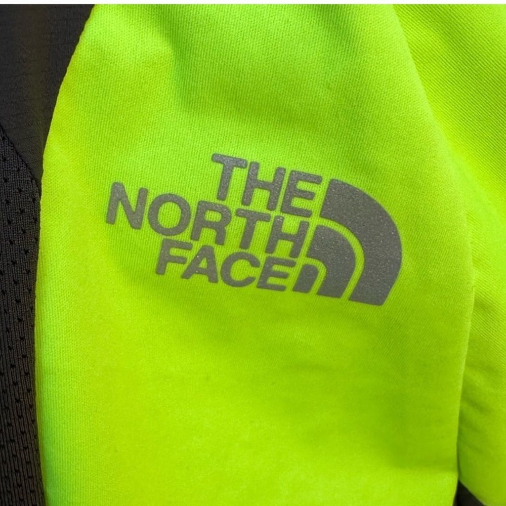 The North Face Women's High-Vis Lime Green and Black Windbreaker Jacket - Picture 6 of 14